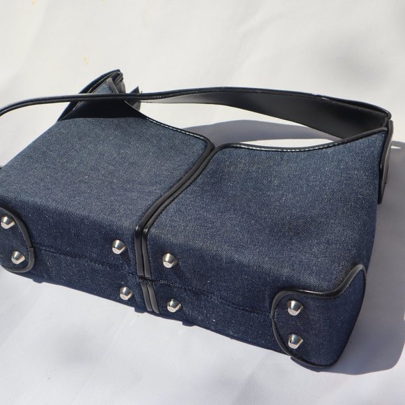 Vintage Navy shoulder bag - Picture 3 of 3